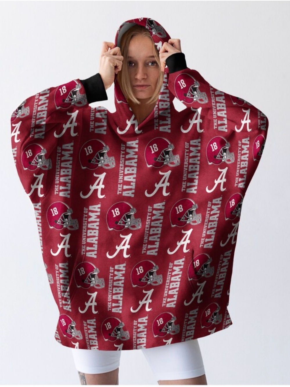 Fanatics Alabama Crimson Oversized Hooded Pullover